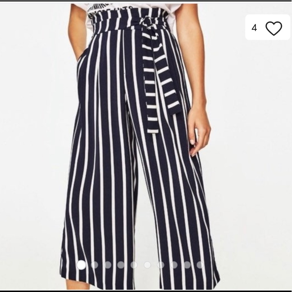 ZARA paper bag wide legged pants